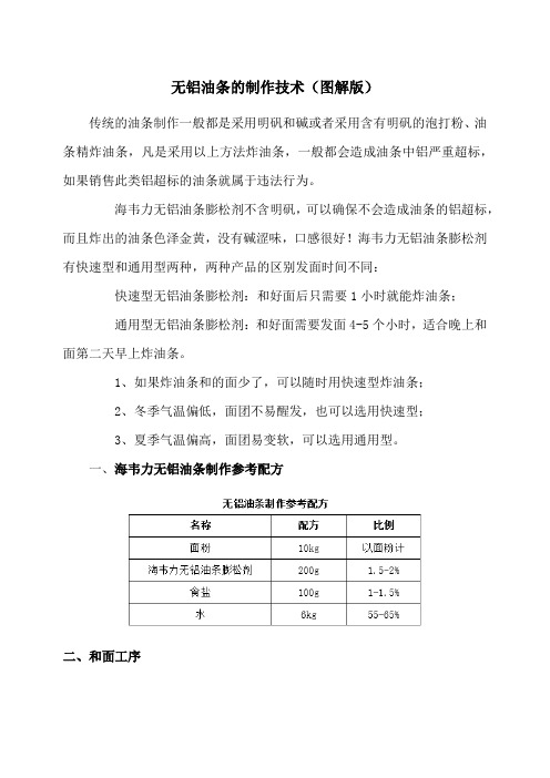 无铝油条的制作技术(图解版)