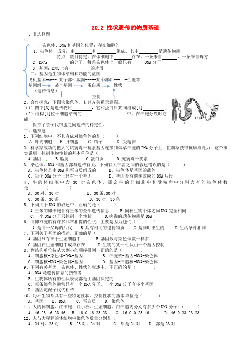 八年级生物上册2性状遗传的物质基础同步练习新版北师大版39