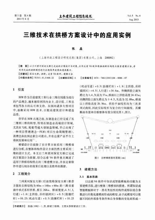 三维技术在拱桥方案设计中的应用实例