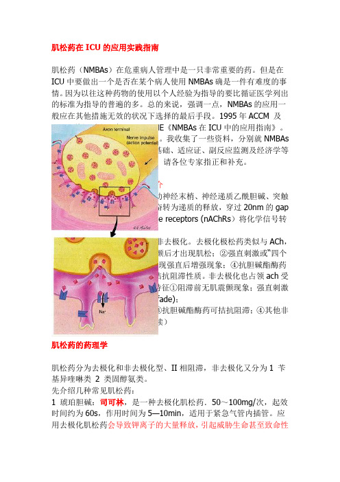 肌松药在ICU的应用实践指南