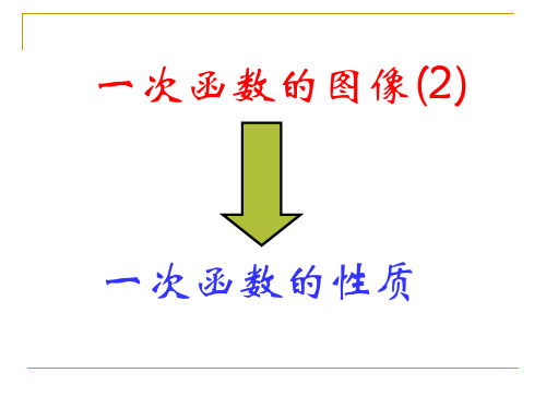 苏科版八年级数学上册一次函数的图像课件