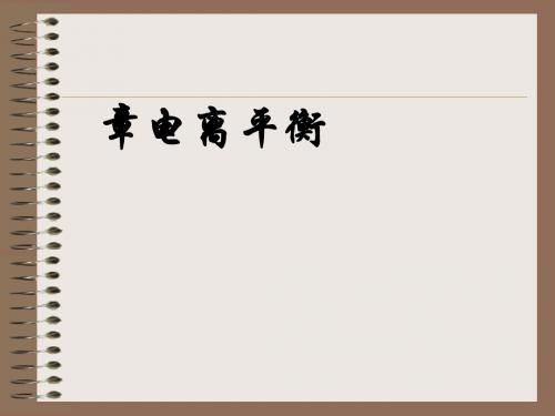 化学课件《电离平衡》优秀ppt10 人教课标版
