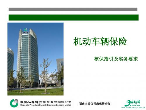 9.车险核保实务