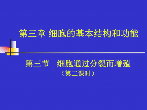 生物：3.3《细胞通过分裂而增殖》课件2(北师大版七年级上)