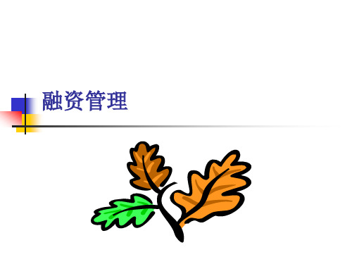 《融资管理》PPT课件