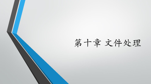 Python文件处理课件