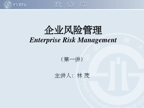 企业风险管理整合框架一