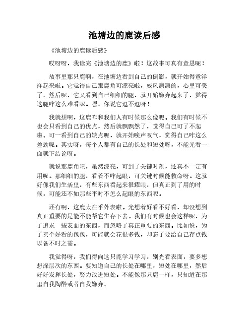 池塘边的鹿的读后感