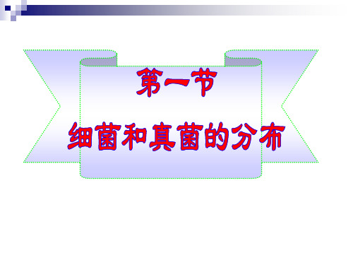 八年级上册生物第四章第一节细菌和真菌的分布