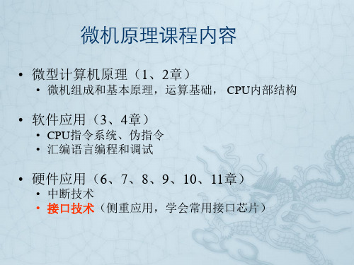 微机原理与接口技术串讲