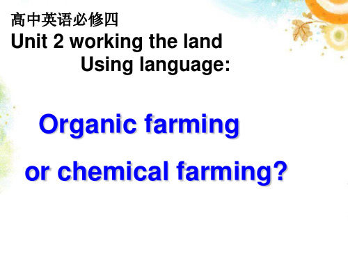 人教必修4Unit2 Using Language (共28张PPT)