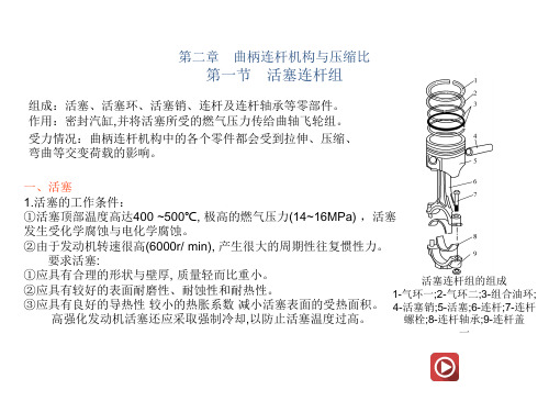 汽车构造第2章 曲柄连杆机构与压缩比(动画1个)