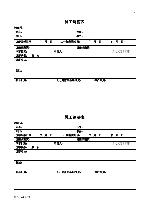 员工调薪表_模版