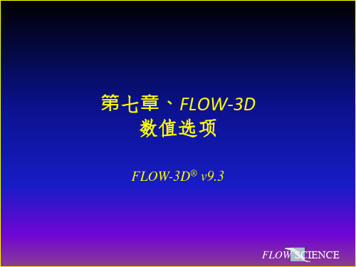 第7章_FLOW-3D_V9.3数值选项