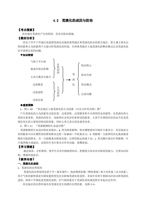 高二地理荒漠化的成因与防治