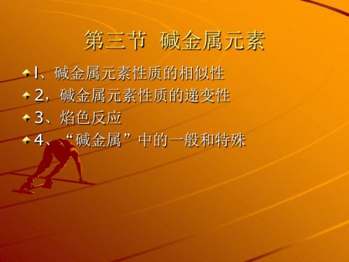 高一化学碱金属元素1