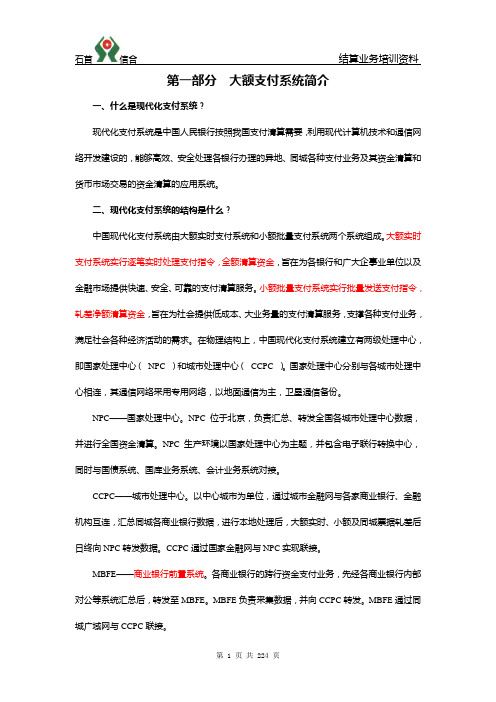大额支付系统