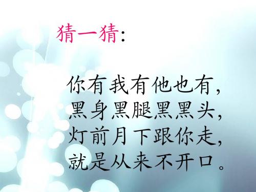 《影子》ppt课件
