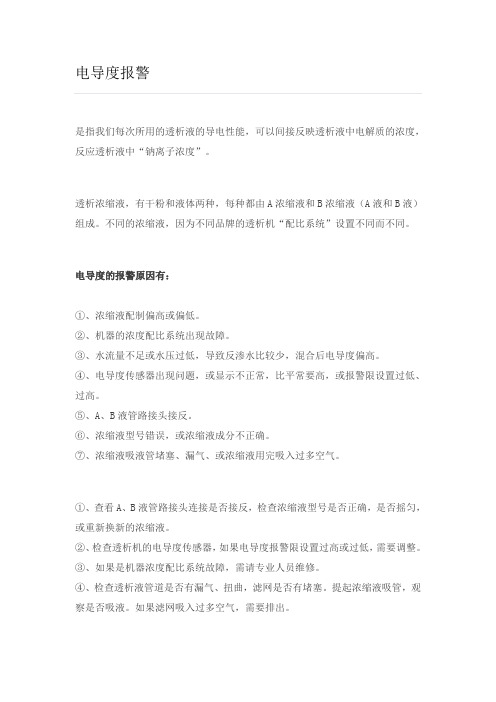 电导度报警
