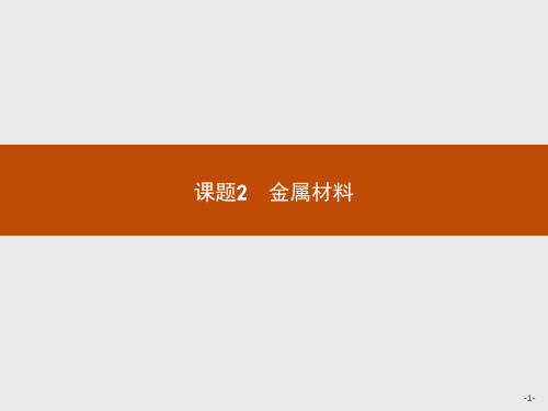 人教版高中化学选修2习题课件：3.2.1 从矿石中获得金属 