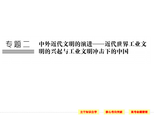 高考历史二轮复习课件：专题2+中外近代文明+第5讲+西方近代工业文明的前奏(人教版)