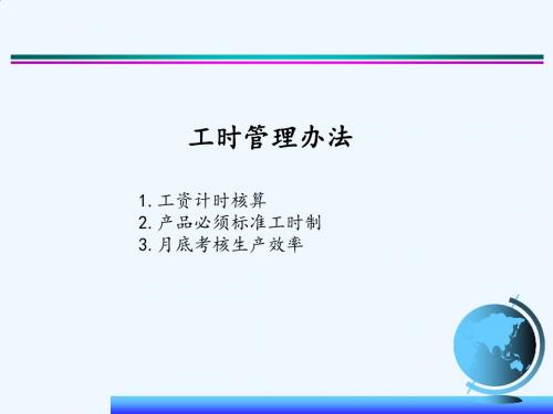生产效率核算
