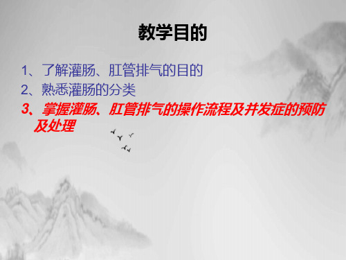 灌肠、肛管排气课件ppt