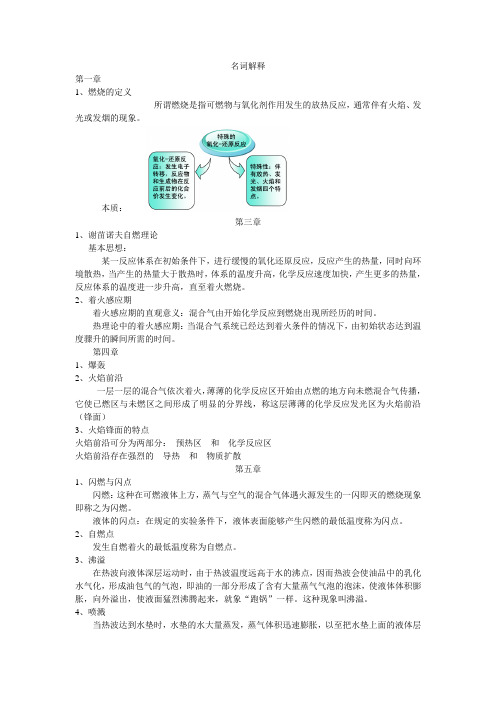 燃烧学名词解释