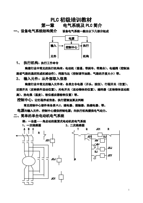 欧姆龙PLC初级培训教材