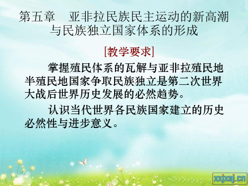 第五章 亚非拉民族民主运动的新高潮与民族独立国家体系的形成.