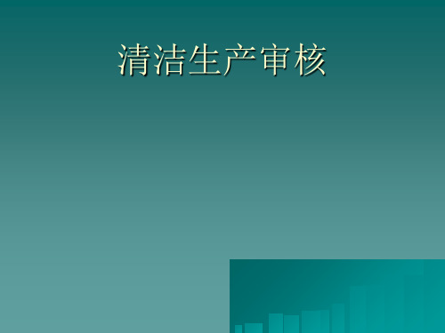 企业清洁生产审核报告书(ppt 68页)