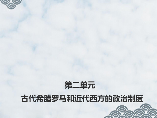 高三历史一轮复习精品课件4：古代希腊民主政治和罗马法