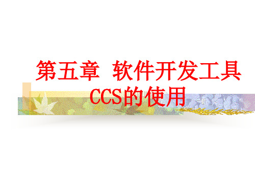 dsp_ccs的使用