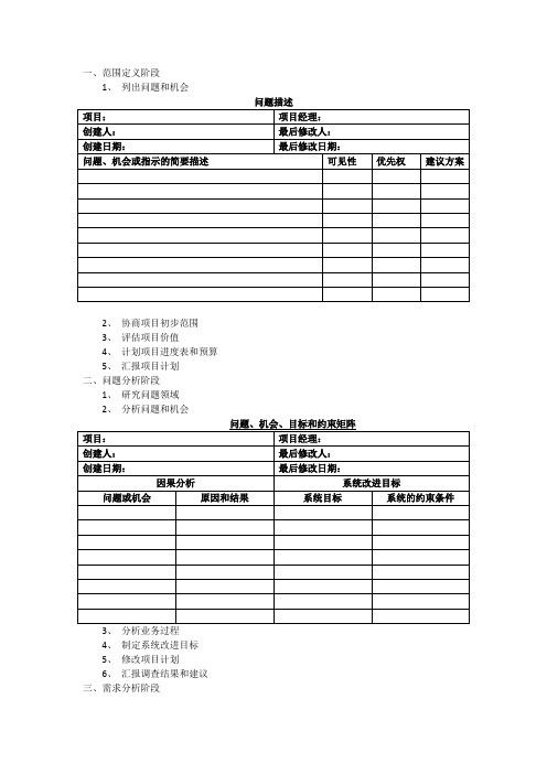 系统分析方法与步骤