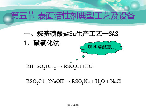 表面活性剂生产工艺设备最终版.ppt