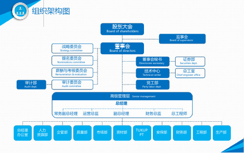 最新组织架构图模板ppt课件