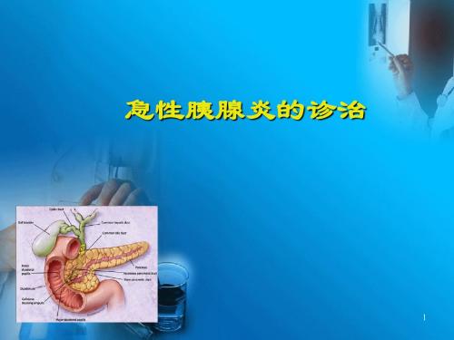 急性胰腺炎的诊治PPT课件