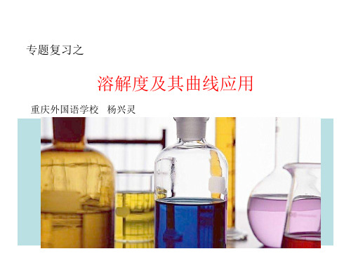 人教版九年级化学下册第9单元《溶液》溶解度及曲线复习课件(共16张PPT)
