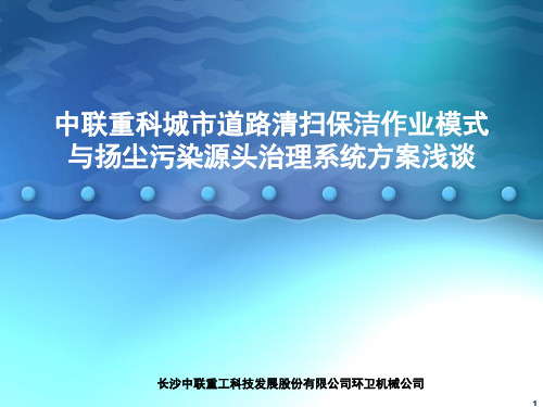城市清扫保洁作业模式ppt课件