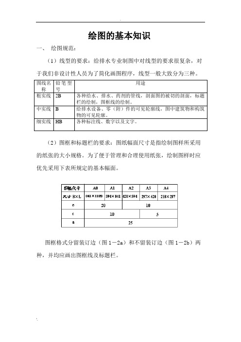 给水排水绘图基本知识