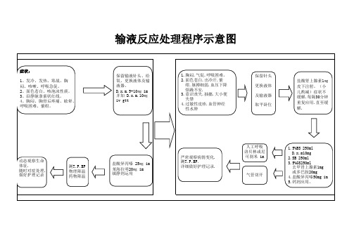 输液反应处理流程