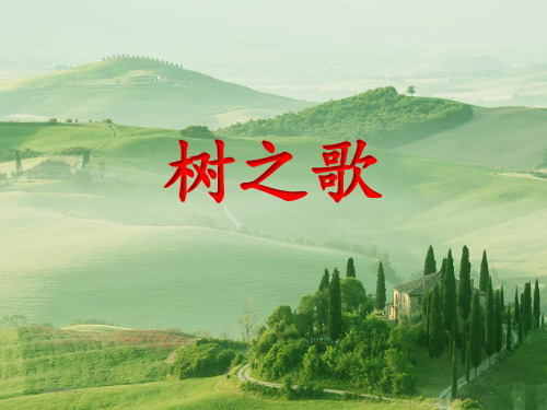 部编人教版二年级语文上册第二单元第2课《树之歌》课件