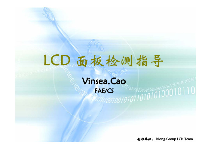 LCD 面板检测指导