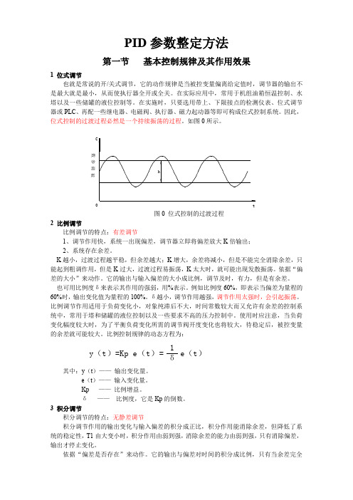 PID参数整定方法