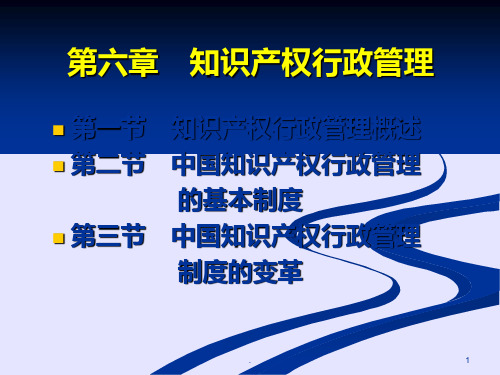 知识产权行政管理