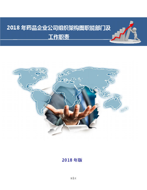 药品企业公司组织架构图职能部门及工作职责