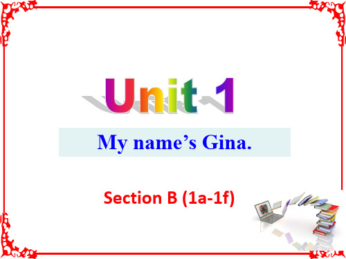 人教版英语七年级上册Unit 1 Section B 第3课时 (1a-1f)课件