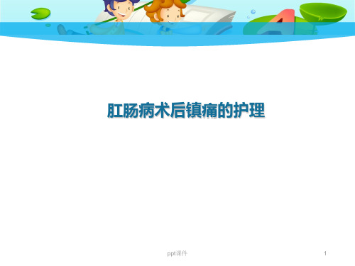 肛肠病术后的镇痛护理  ppt课件