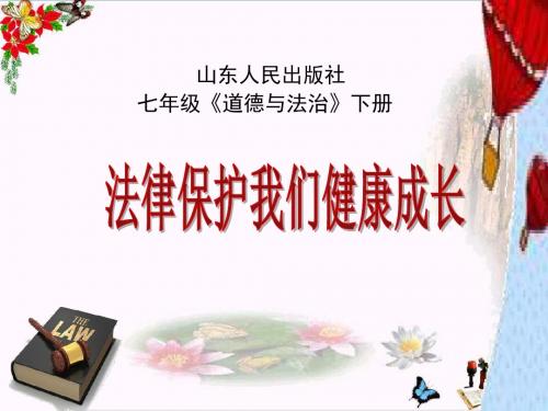法律保护我们健康成长PPT课件1 鲁教版(22张)