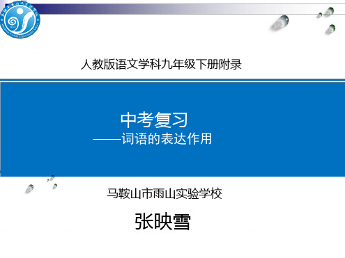 词语的表达作用